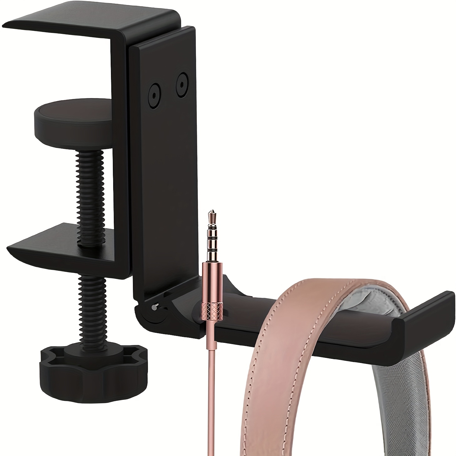 Headphone Stand Desk - Volledig aluminium opvouwbare hoofdtelefoonhouder voor onder