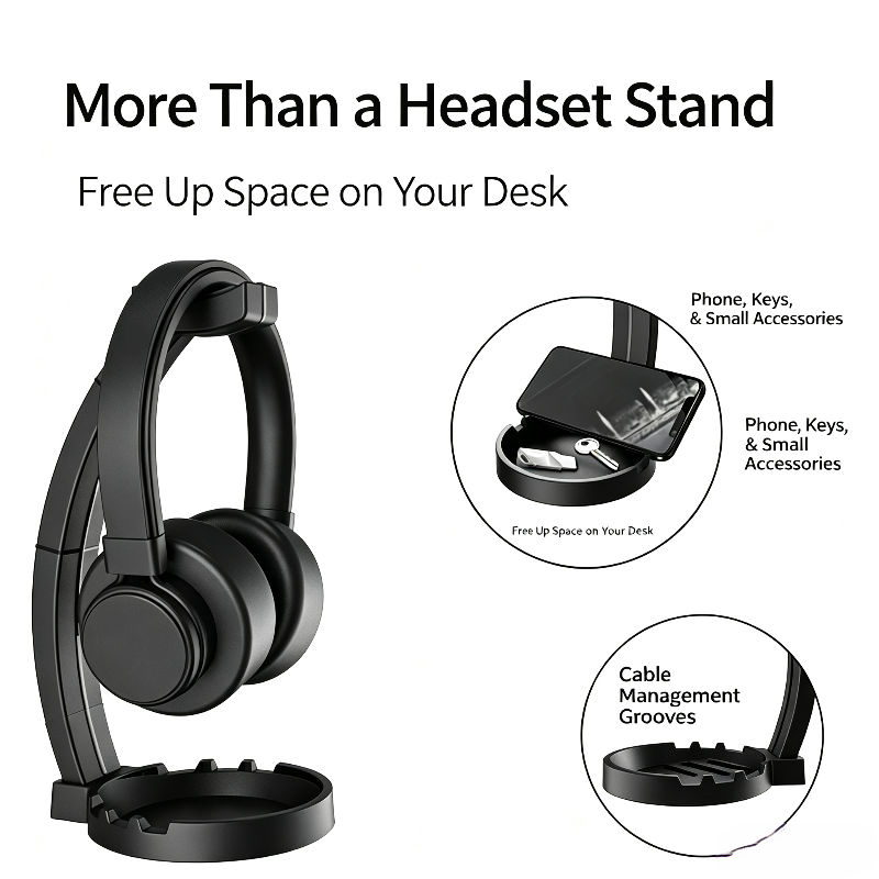 Hoofdtelefoonstandaard met opb - Headphone Stand Desk recensie en prijs