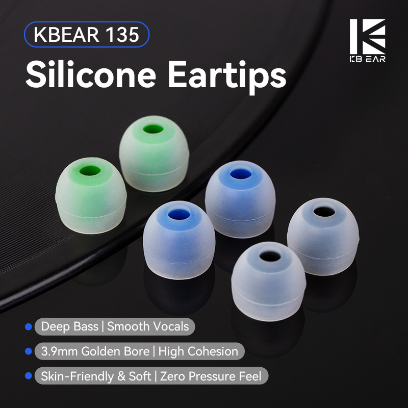 KBEAR 135 siliconen oordopjes  - In Ear Monitor Iem recensie en prijs